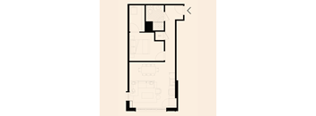 plan of a one bedroom apartment