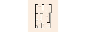 Memoir May Hosiery New Apartments in Nashville, Tennessee One Bedroom Floor Plan
