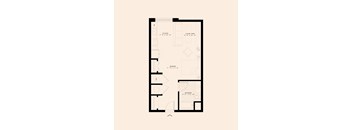 Memoir May Hosiery New Apartments in Nashville, Tennessee Studio Floor Plan