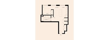 Memoir May Hosiery New Apartments in Nashville, Tennessee Studio Floor Plan