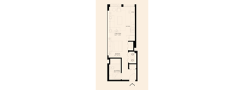 a floor plan of a studio