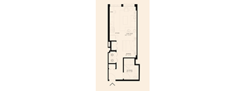 floor plan of a studio