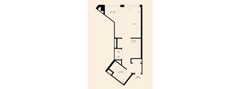 floor plan of a studio