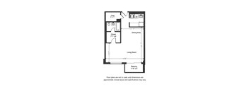0x1 560sf Floor Plan 8200W
