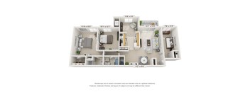 3Bed 2Bath Floor Plan