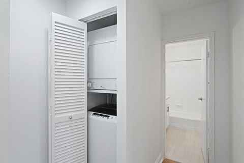 In-home washer and dryer.