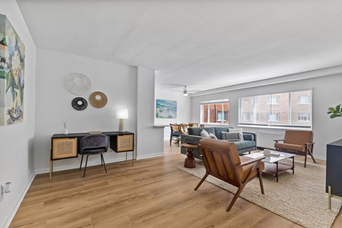 Model living & dining room.