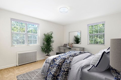 Virtually Staged Primary Bedroom