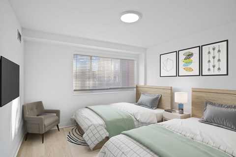 Virtually Staged Bedroom