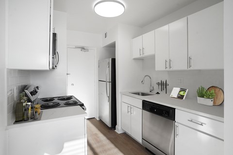 Virtually Staged Renovated Kitchen