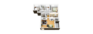 3 bedroom 1 bath floor plan image