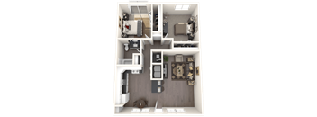 a1 floor plan  1 bedroom  1190 square feet  the