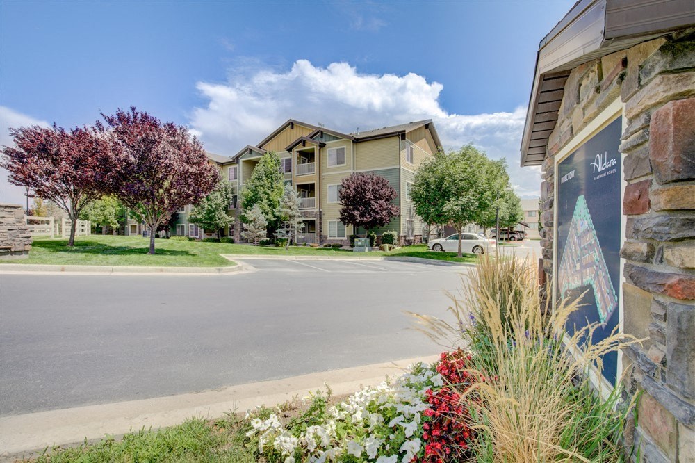 Exterior photo of Aldara Apartments in Saratoga Springs, Utah