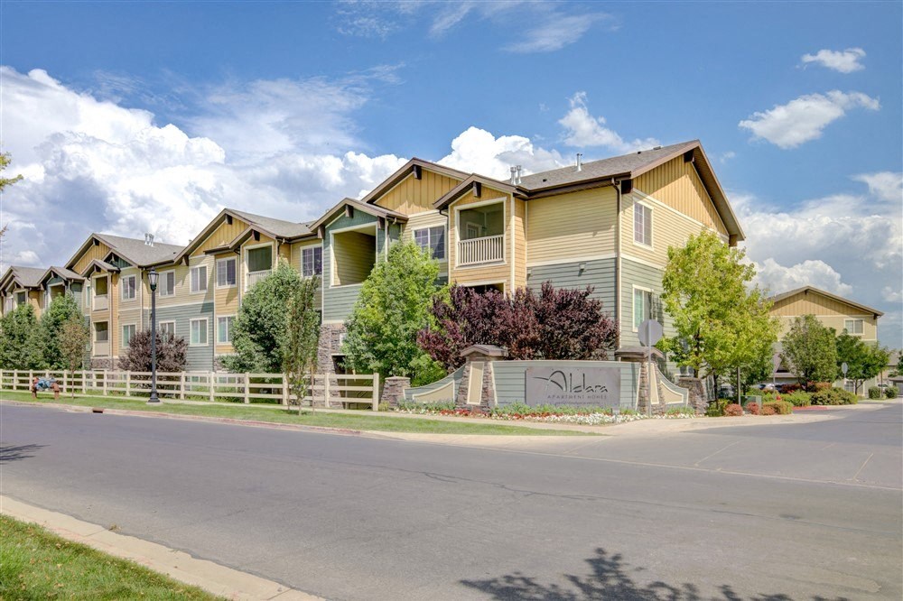 Exterior photo of Aldara Apartments in Saratoga Springs, Utah