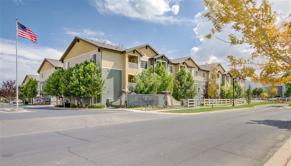 Exterior photo of Aldara Apartments in Saratoga Springs, Utah