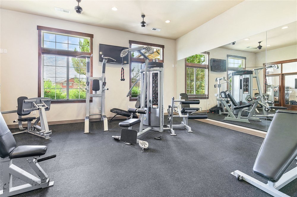 Gym photo of Aldara Apartments in Saratoga Springs, Utah