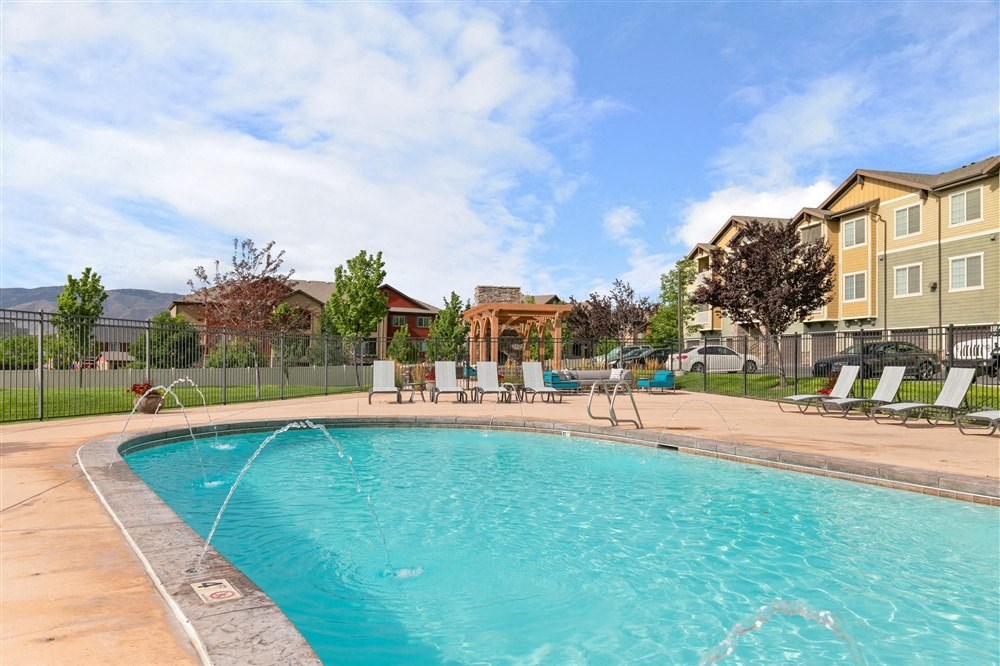Exterior photo of Aldara Apartments in Saratoga Springs, Utah