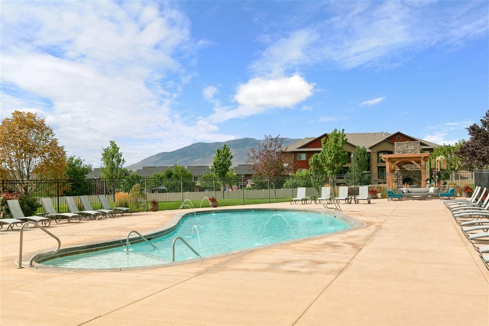 Exterior photo of Aldara Apartments in Saratoga Springs, Utah