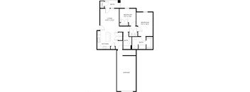 a floor plan of a home with an open floor plan