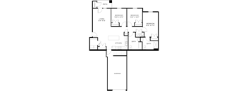 a floor plan of a house with an open floor plan