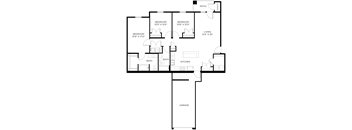 a floor plan of a house with an open floor plan