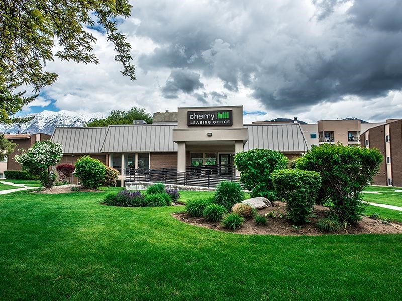 Cherry Hill Leading Office building with a green lawn in front.