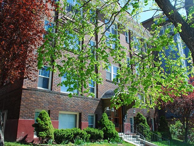 An exterior picture of Lotus Cityline Apartments in Downtown Salt Lake City, Utah