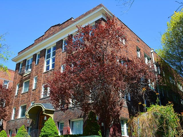 An exterior picture of Lotus Cityline Apartments in Downtown Salt Lake City, Utah
