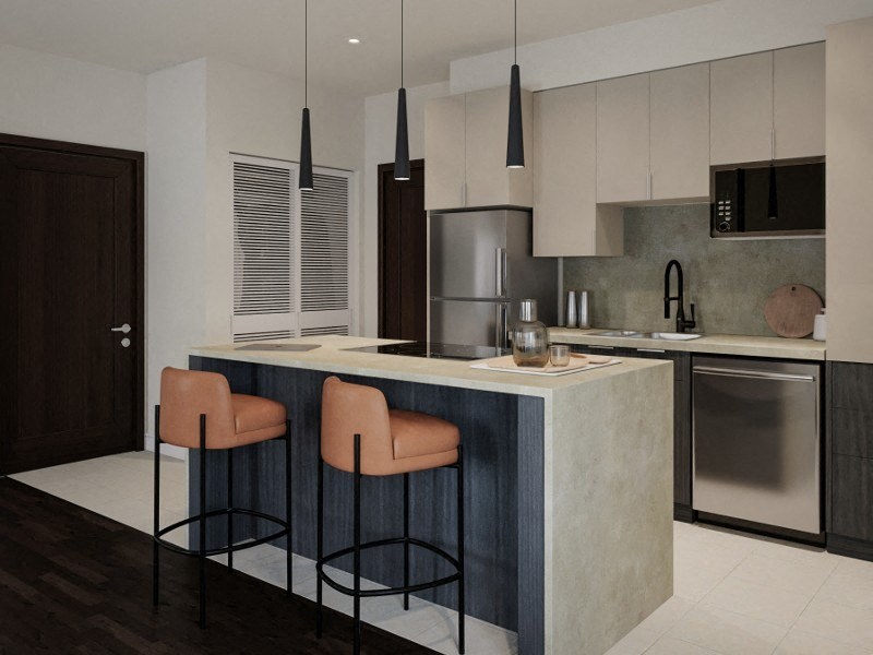 An interior picture of Lotus Cityline Apartments in Downtown Salt Lake City, Utah