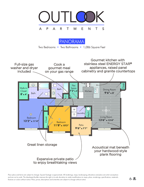 a floor plan of a unit with a bedroom and a living room