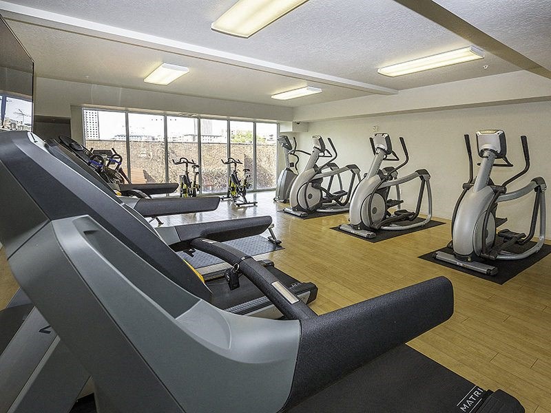 photo of the cardio room with ellipticals at The Lotus Apartments for rent in Downtown Salt Lake City, Utah