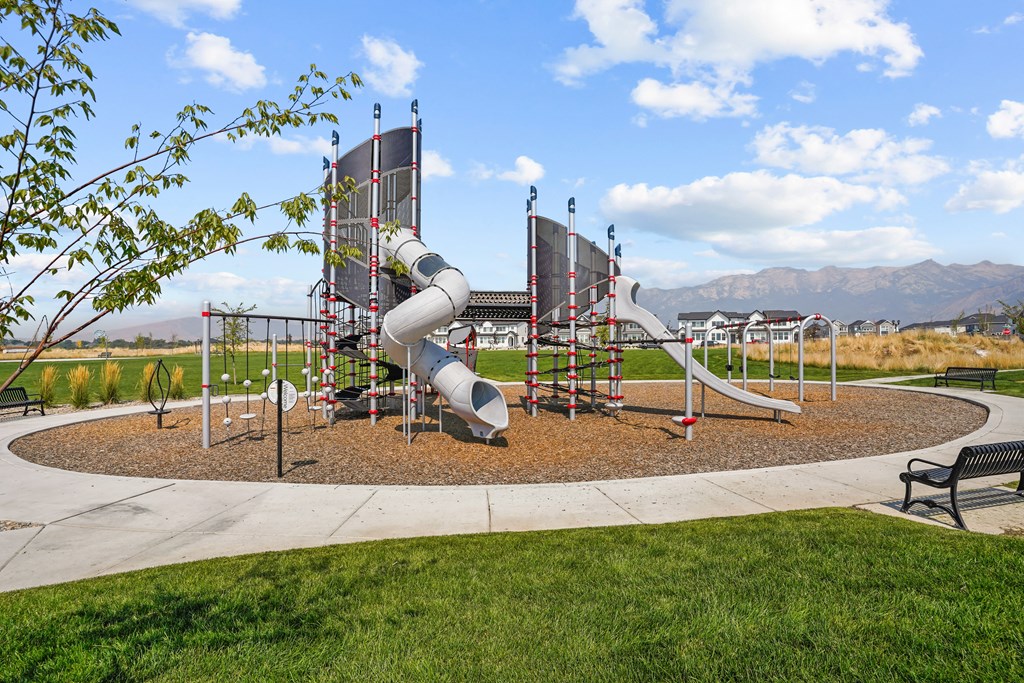 community playground near Crestview at Highland townhomes in Highland, UT