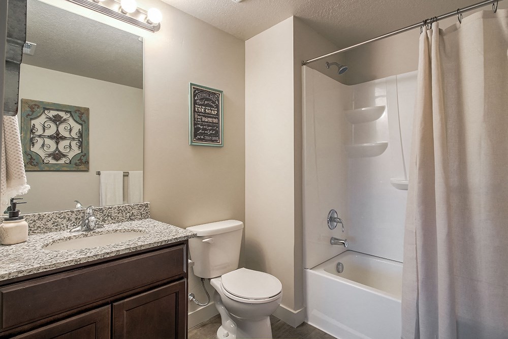 a bathroom with a bathtub toilet and sink