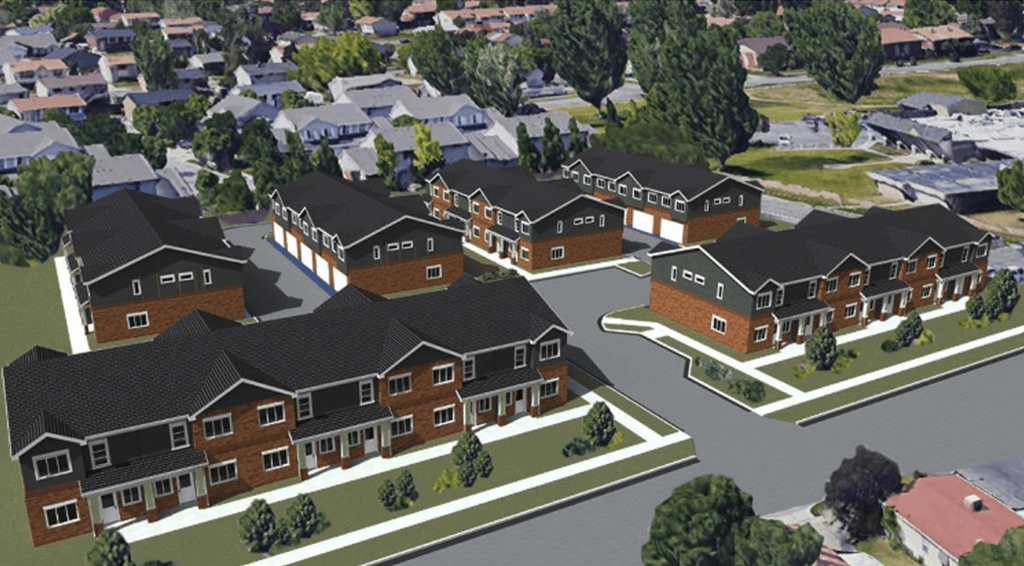 Mount Lewis Townhomes - Exterior Rendering