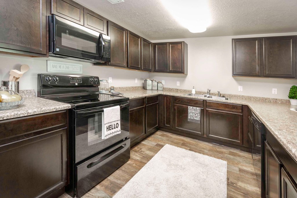 our apartments have a modern kitchen with stainless steel appliances