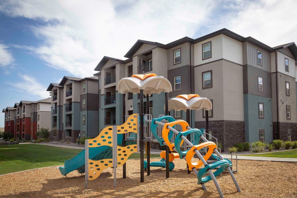 our apartments showcase a playground