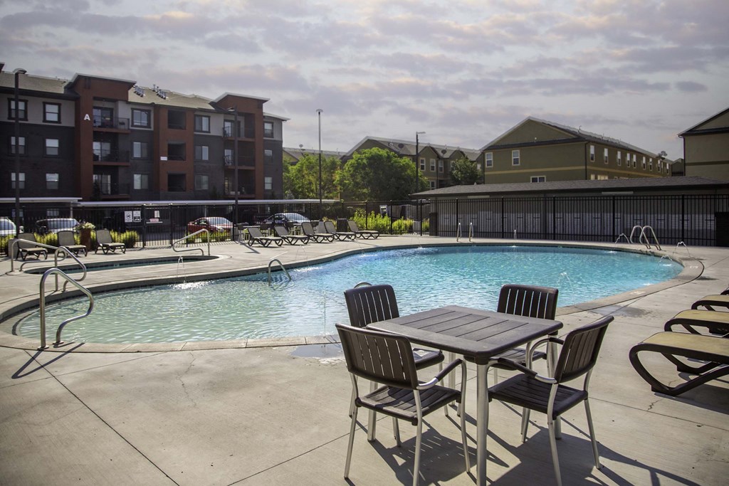 our apartments showcase an unique swimming pool