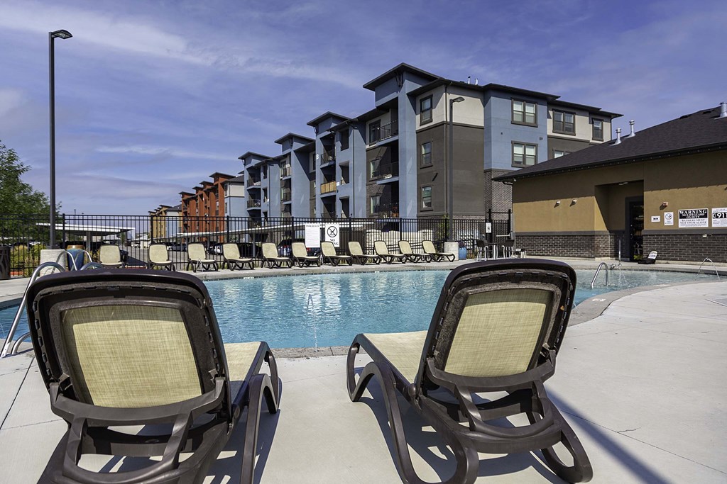 our apartments showcase an unique swimming pool