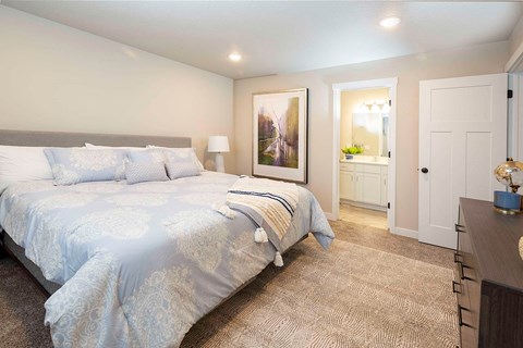 bedroom atVALO at South Haven Farms townhomes in Payson, UT
