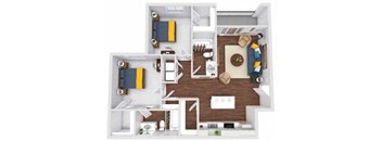 a1 floor plan  1 bedroom with 1 bathroom