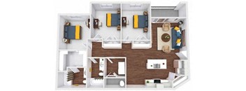 a1 floor plan  1 bedroom  1193 sq ft