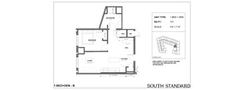 a floor plan of the south standard