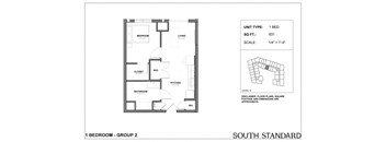 the floor plan of south standard