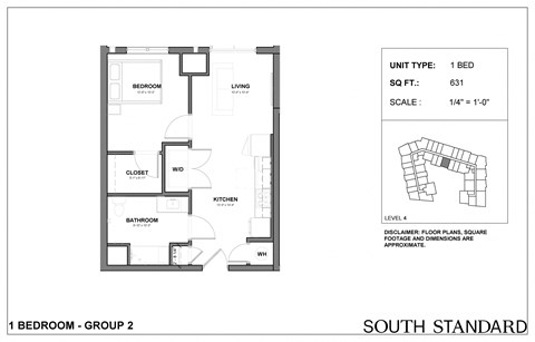 the floor plan of south standard