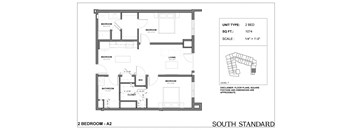 the floor plan of south standard
