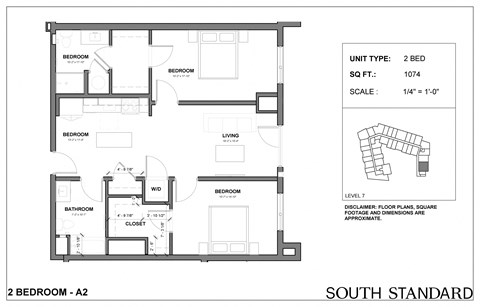the floor plan of south standard