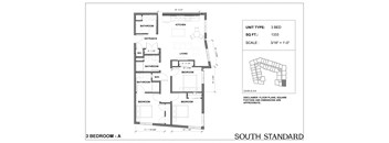 a floor plan of the south standard