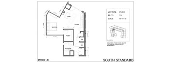 a floor plan of a small apartment
