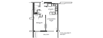 1 Bed 1 Bath
