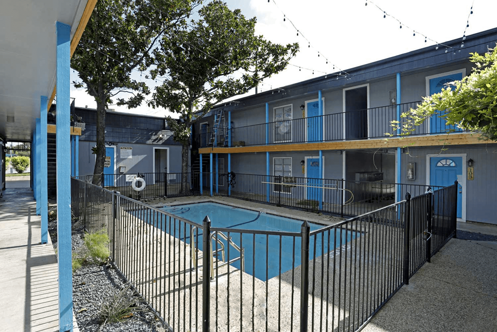 our apartments showcase an unique swimming pool